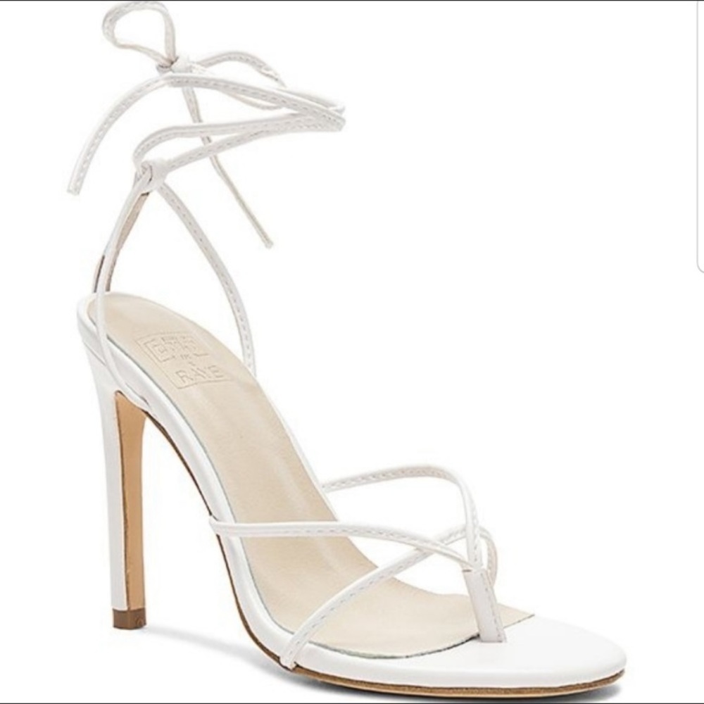 Stone Cold Fox X Raye Cecile white Heeled‎ Sandals